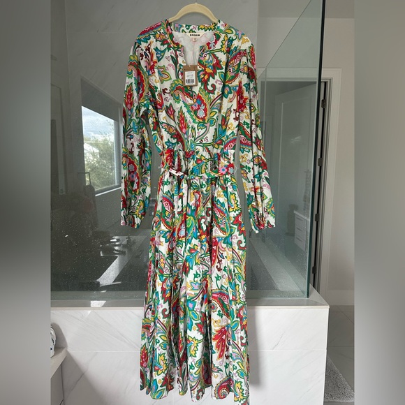 NWT Boden paisley Jen cotton midi dress - Picture 5 of 5